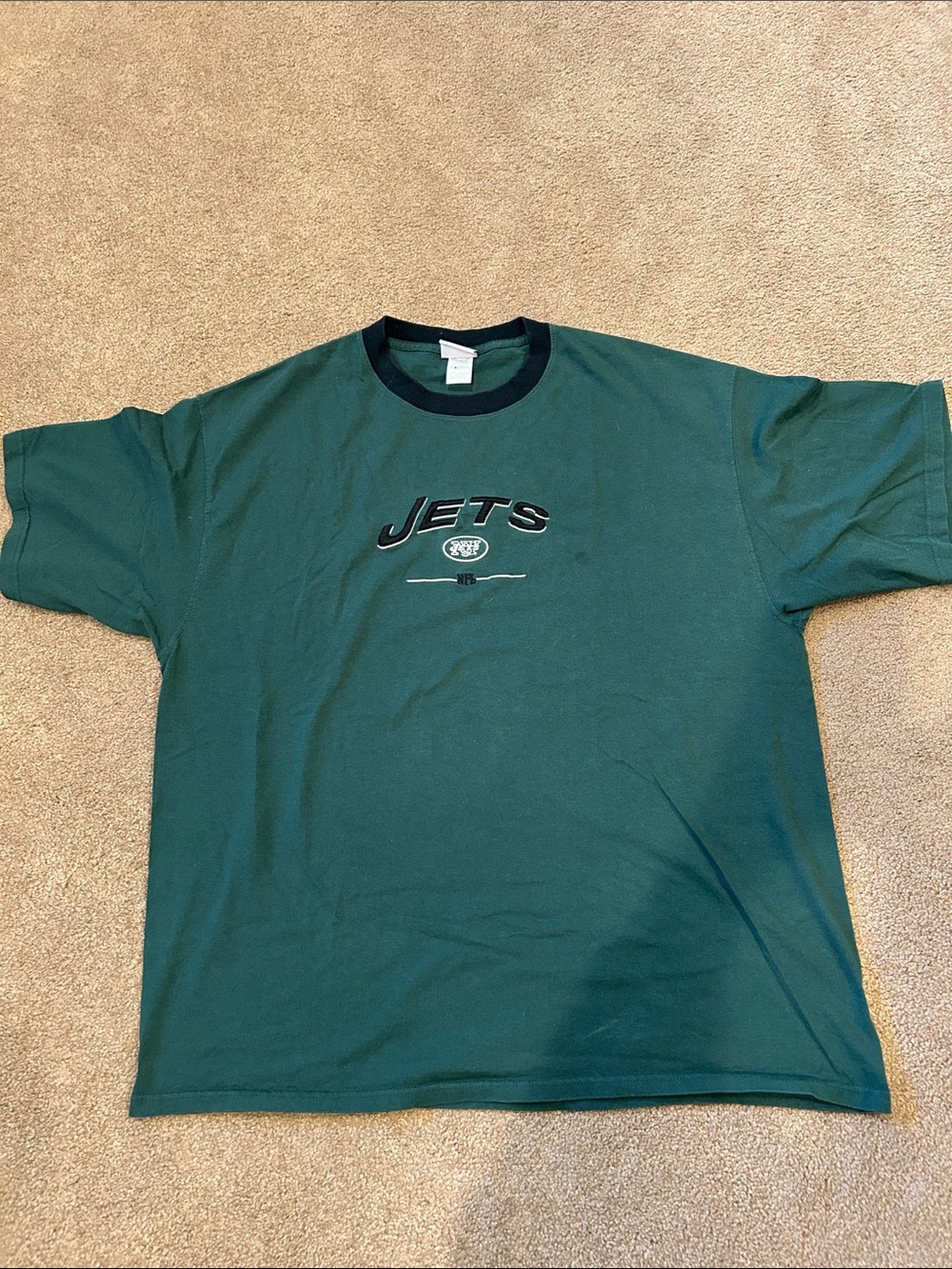 NFL Green Jets Logo Ringer T-Shirt - Men's